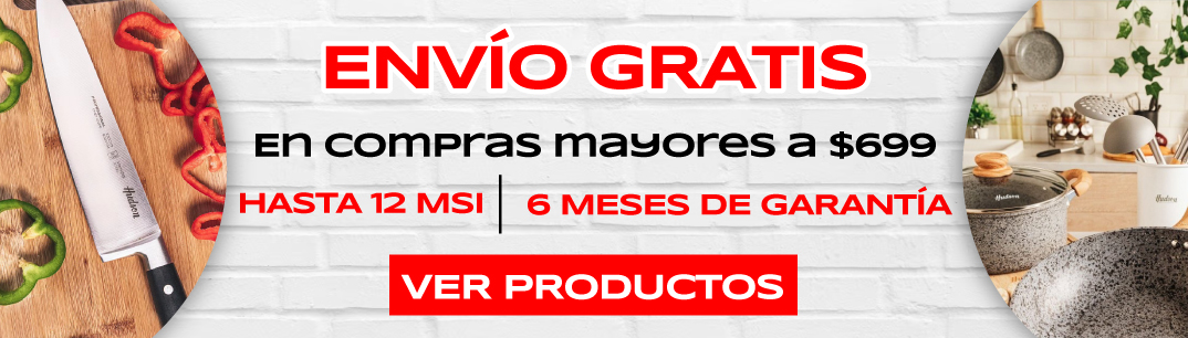 Envío gratis en compras 12 MSI y 6 meses de garantía