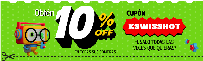 10% OFF en todas tus compras. Cupón: KSWISSHOT