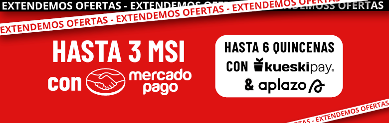Hasta 3 meses sin intereses con Mercado Pago