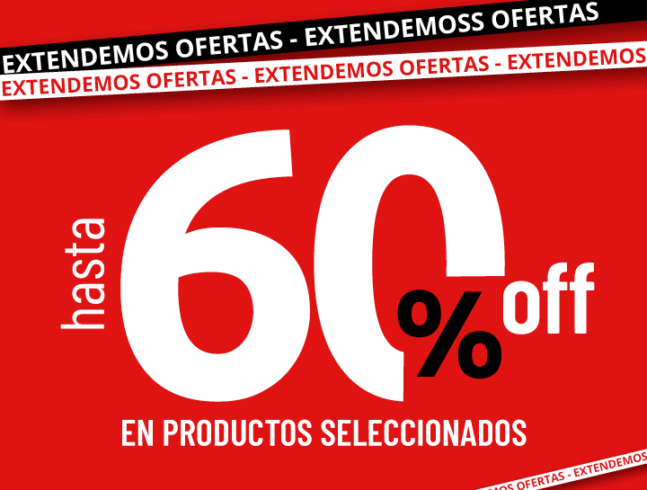 Hasta 60% off en productos seleccionados
