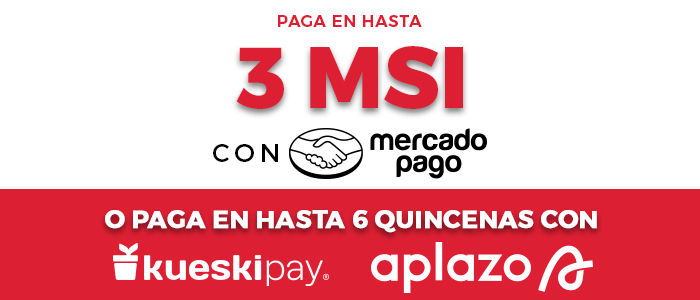 PAGA HASTA EN 3 MSI CON MERCADO PAGO