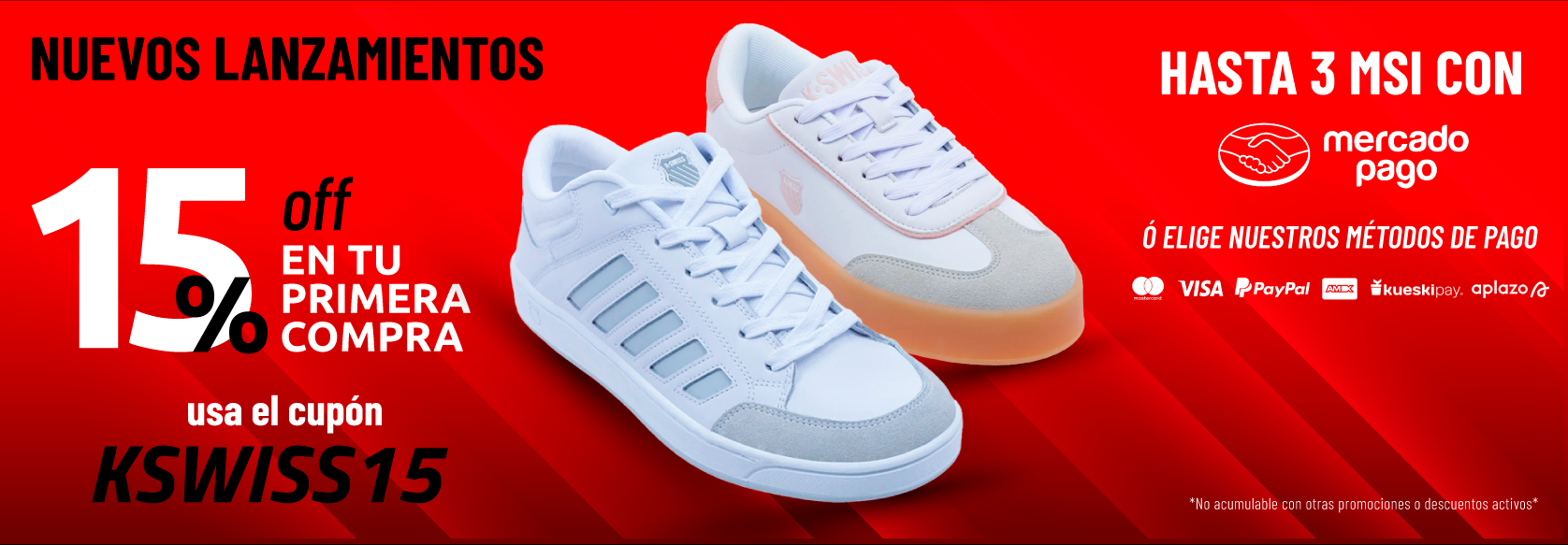 Hasta 3 meses sin intereses con Mercado Pago