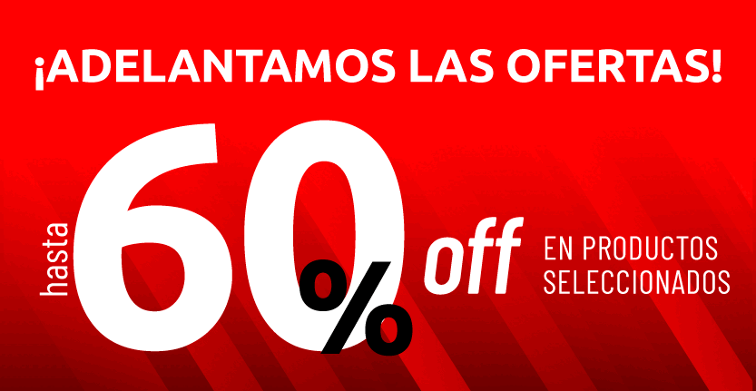 Hasta 60% off en productos seleccionados