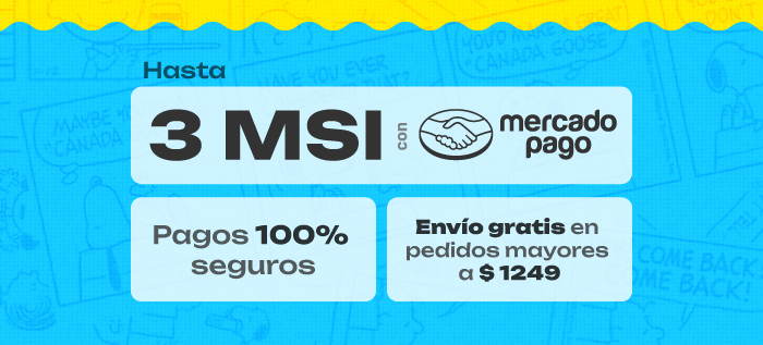 Hasta 3 MSI con Mercado Pago | Pagos 100% seguros | Envío gratis en pedidos mayores a $ 1249