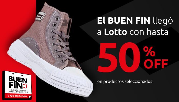 EL BUEN FIN llegó a Lotto con hasta 60% OFF en productos seleccionados