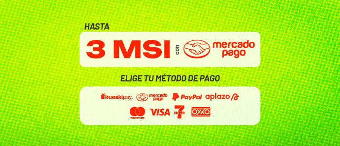 Hasta 3MSI con Mercado Pago | Elige tu método de pago (métodos de pago)