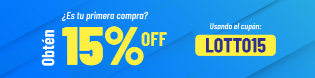 Obtén 15% Off usando el cupón: LOTTO15