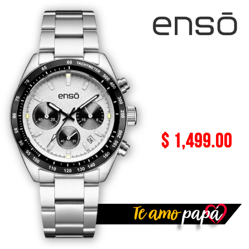 Reloj Enso Men Silver Plateado EW1048G2 De Acero Para Hombre