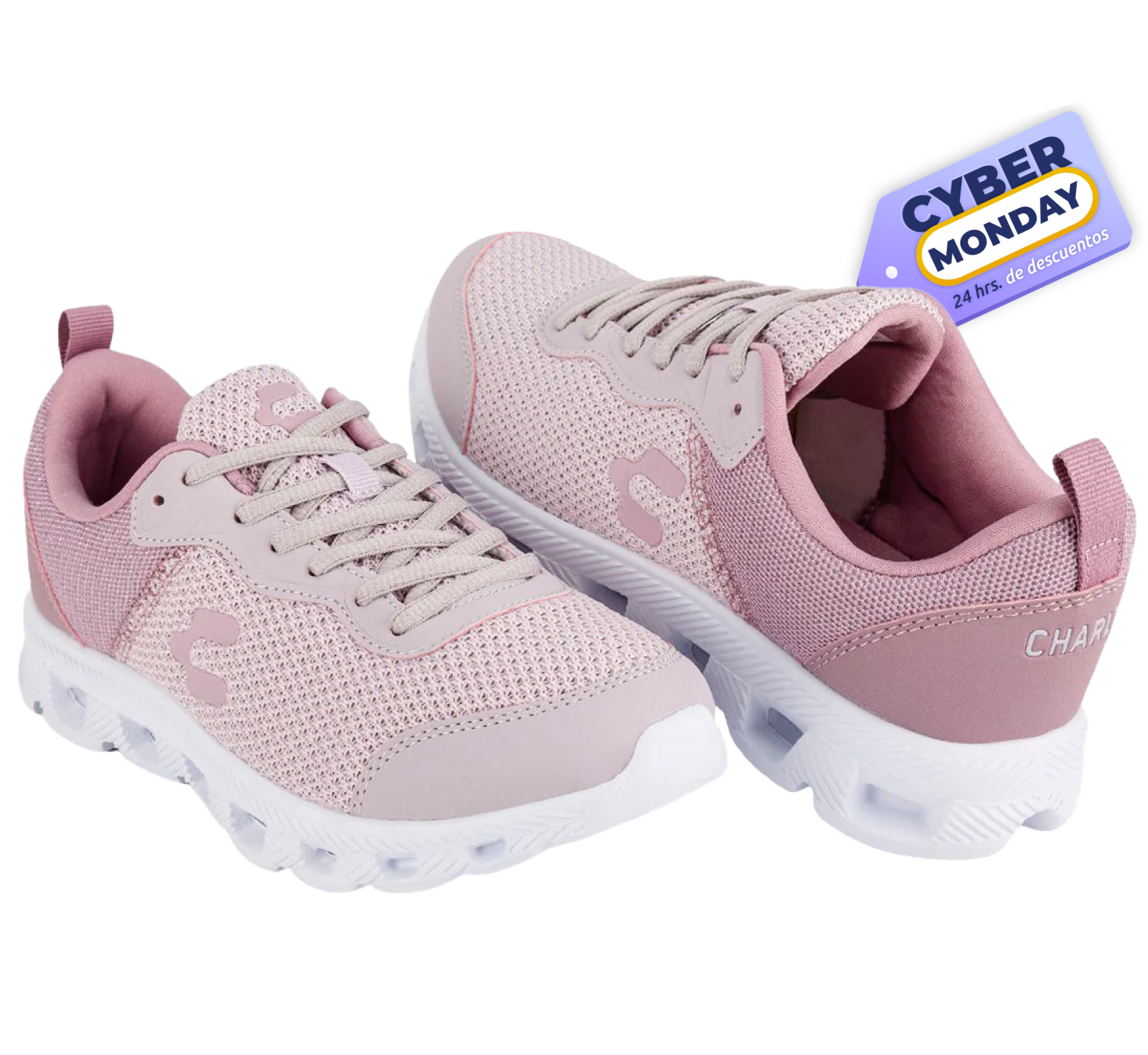 Tenis Road Ligero Dama Charly 06287/88/89 Rosa-Blanco-Marino