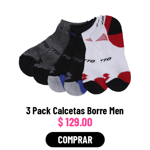 3 Pack Calcetas Borre Men