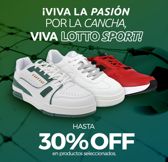 ¡Viva la pasión por la cancha, viva lotto sport!