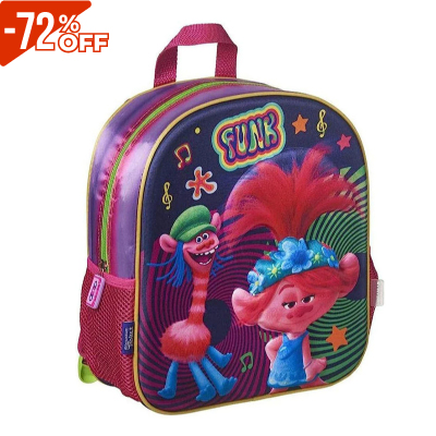 ochila Escolar Trolls 2 Funk Urbania TR01005SB Unisex