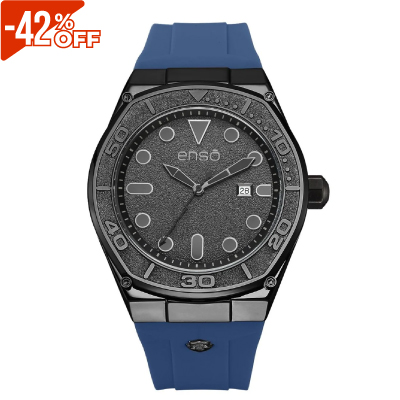 Reloj Análogo Enso Men Rg EW1050G2 Cuarzo Acero correa Silicona para Hombre