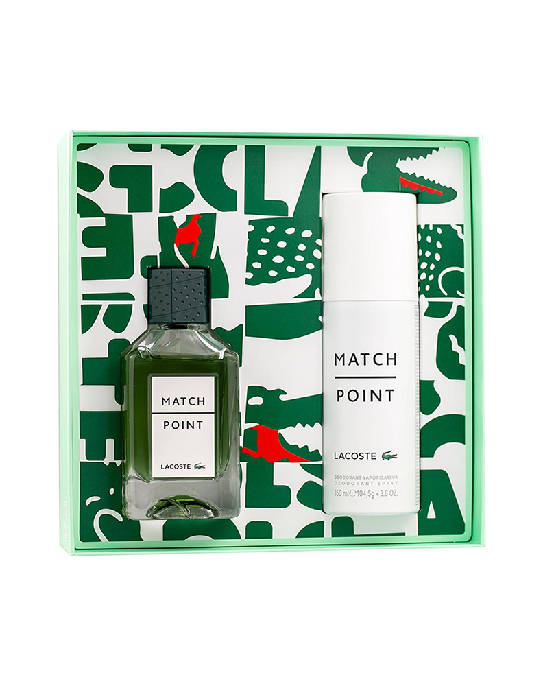 Set Lacoste Match Point 100ml Eau de Toilette Para Hombre