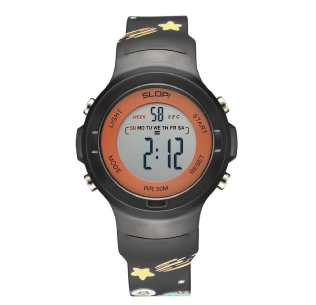 Reloj Slop Deportivo Negro SW8220LK4 De Plástico Para Niño