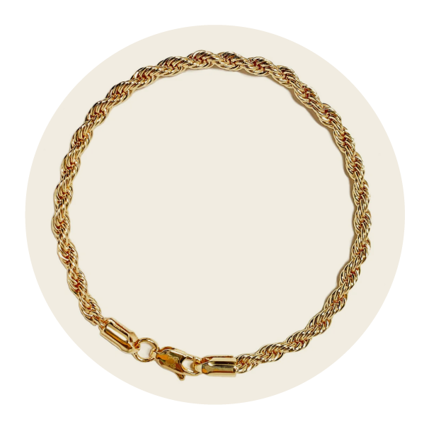 Pulsera Ilan Clásico Enchapado en Oro 18K Dorado 44874 Mujer