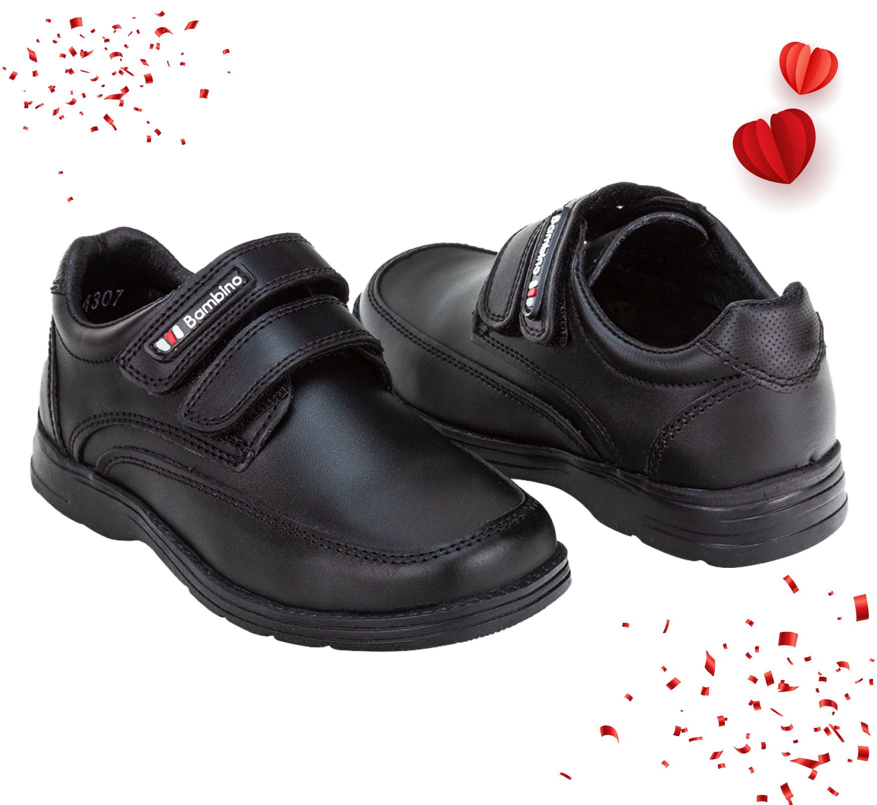 Zapato Velcro Escolar Bambino 02911